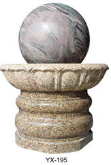 каменный фонтан шара