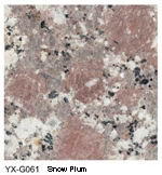 Snow Plum granite